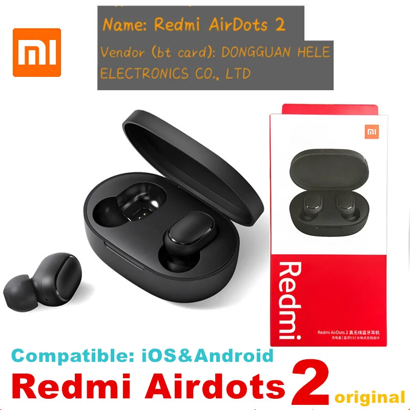 Гарнитура беспроводная Xiaomi Redmi оригинальные наушники TWS Bluetooth 5 0 mi True Wireless с