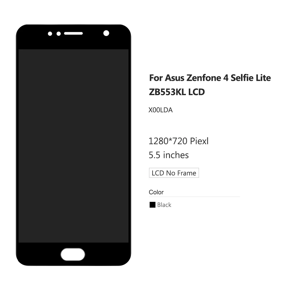 ЖК-экран для Asus Zenfone 4 selfie ZB553KL X00LD X00LDA сенсорная панель дигитайзер в сборе дисплей