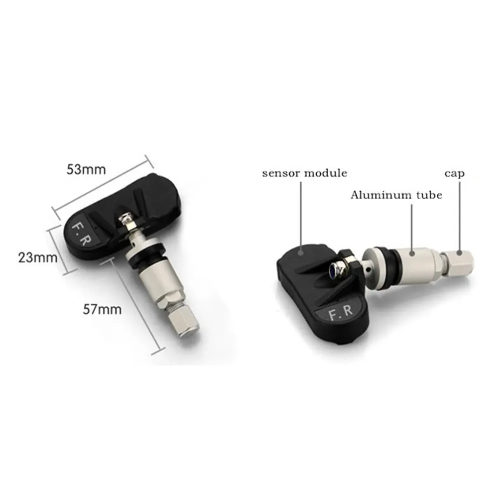 

TPMS Tyre Pressure Monitor Solar Power Charging Digital LCD Display Real-time Detection Security Alarm System For Cars