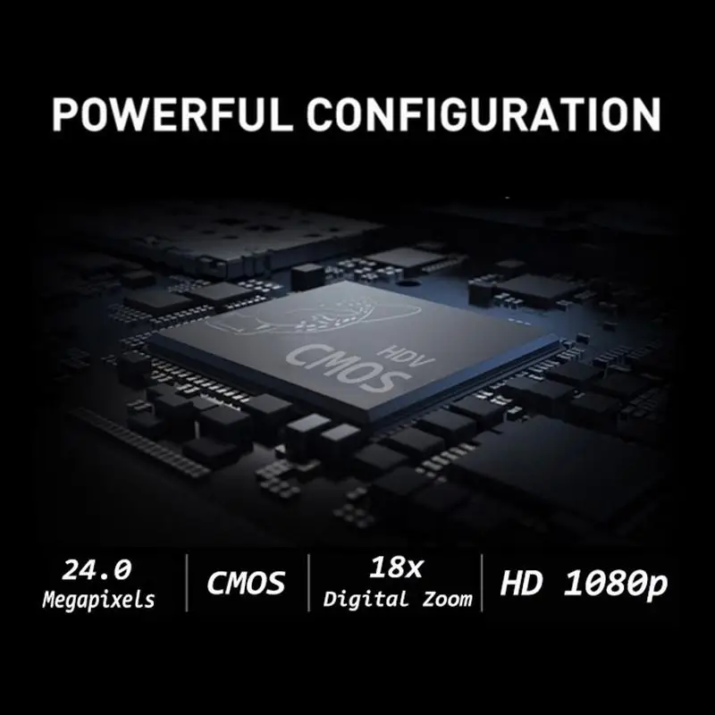 Цифровая видеокамера 2400W1080P 18X зум ночное видение DV с микрофоном широкоугольный