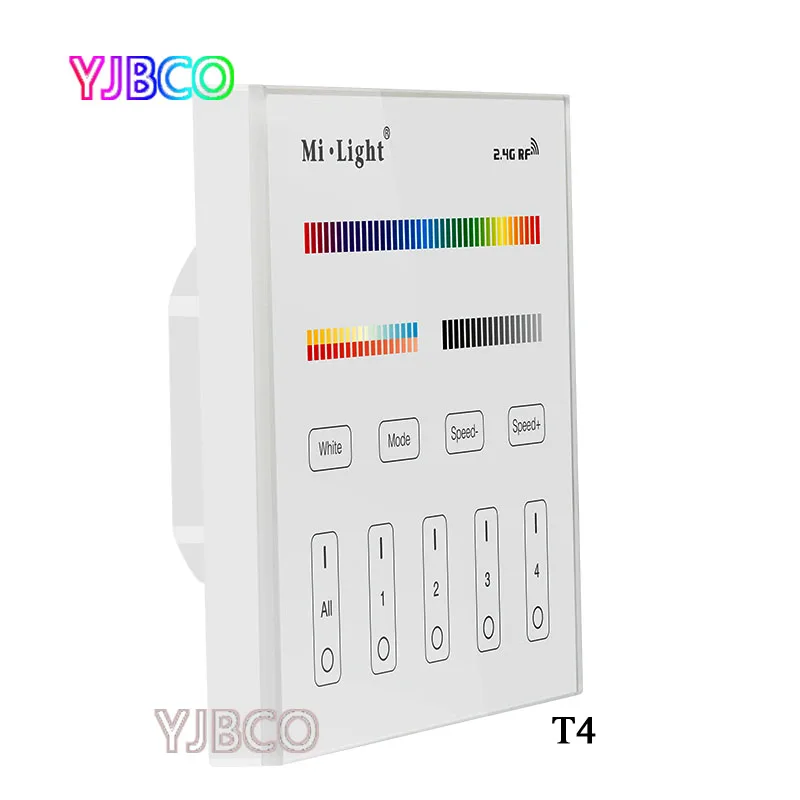 Умная сенсорная панель Miboxer 2 4G T1/T2/T3/T4 4-Zone светодиодный диммер с контроллером