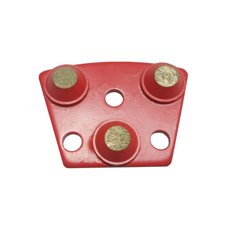 

HT High Quality Soft Bond Concrete Floor Grinding Pads Diamond Polishing Disc with Three Round Segments 12PCS