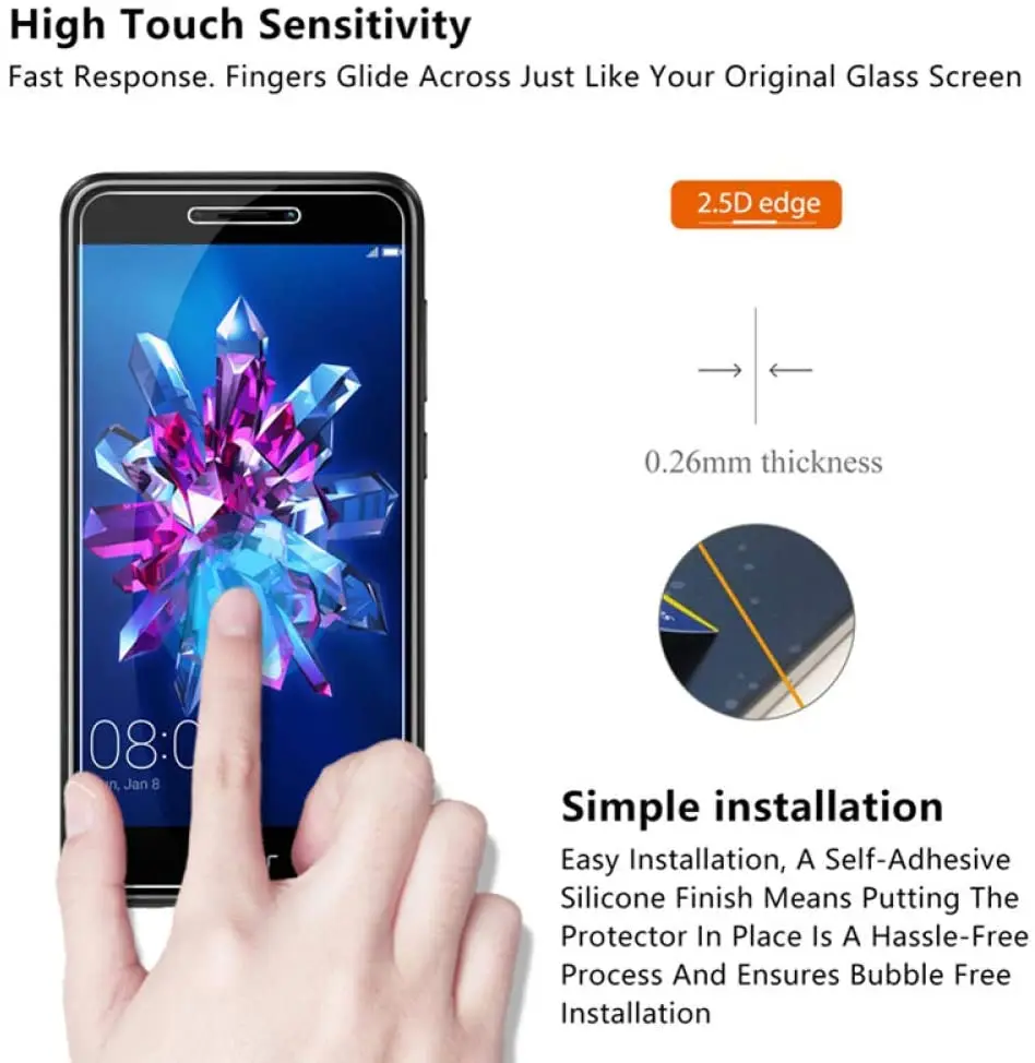 Закаленное стекло 2.5D 9H для Meizu Note 8 6 0 дюйма Защита экрана стеклянный