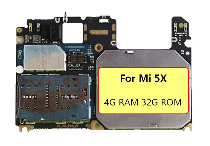 1 шт. для Xiaomi mi A1 5X M5X mi 5 X материнская плата используется в оригинале с многоязычной Европейской 32 Гб 64 Гб rom материнская плата логическая плата