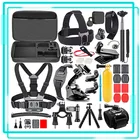 Универсальный Набор аксессуаров для экшн-камеры GoPro Hero 7 6 5 4 палка для селфи сумка для хранения черный комплект Yi 4K Lite SJCAM SJ7 Eken