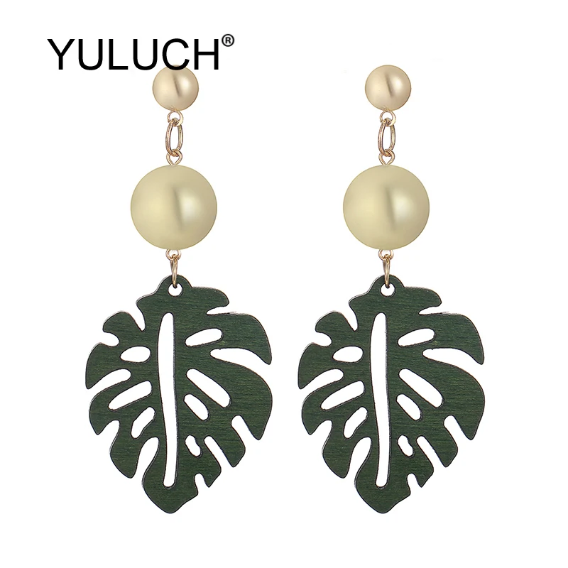 YULUCH Модные женские длинные серьги гвоздики с помпоном 2019 этнические африканские