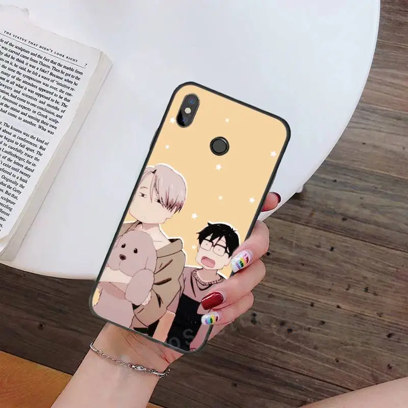 

Japan anime Yuri on ice Phone Case For Xiaomi Redmi note 7 8 9 t k30 max3 9 s 10 pro lite