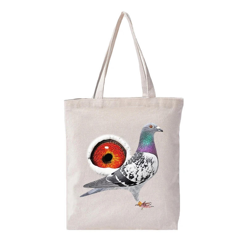 1 шт. женская сумка на плечо с животным узором персонализированные холщовые сумки