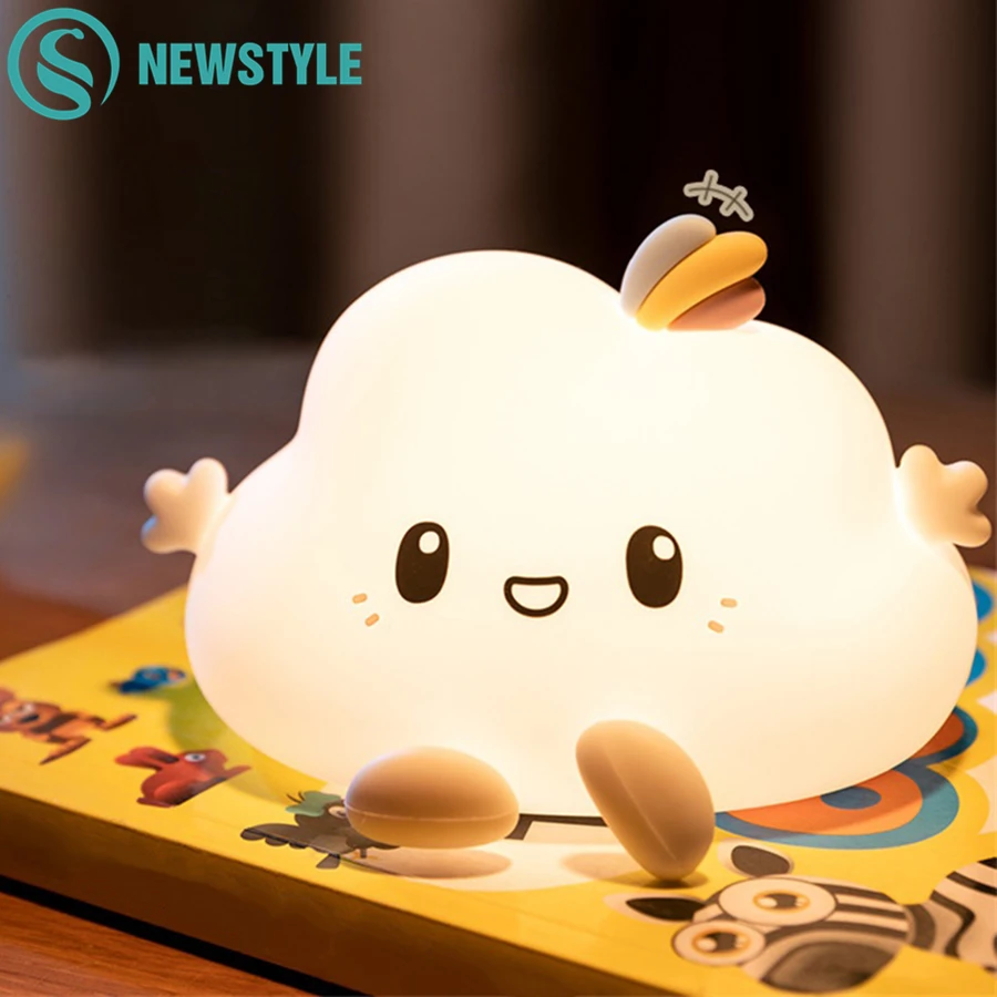 Детский ночник с сенсорным датчиком мягкий светодиодный настенный светильник