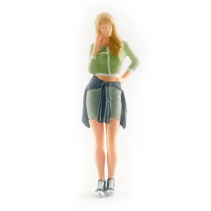 Racemedal Смола Модель 1:64 пропорциональное движение серия молодая красота