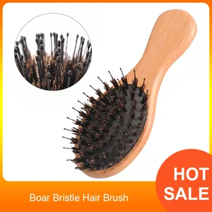1 шт., Антистатическая щетка для волос, с бамбуковой подушкой