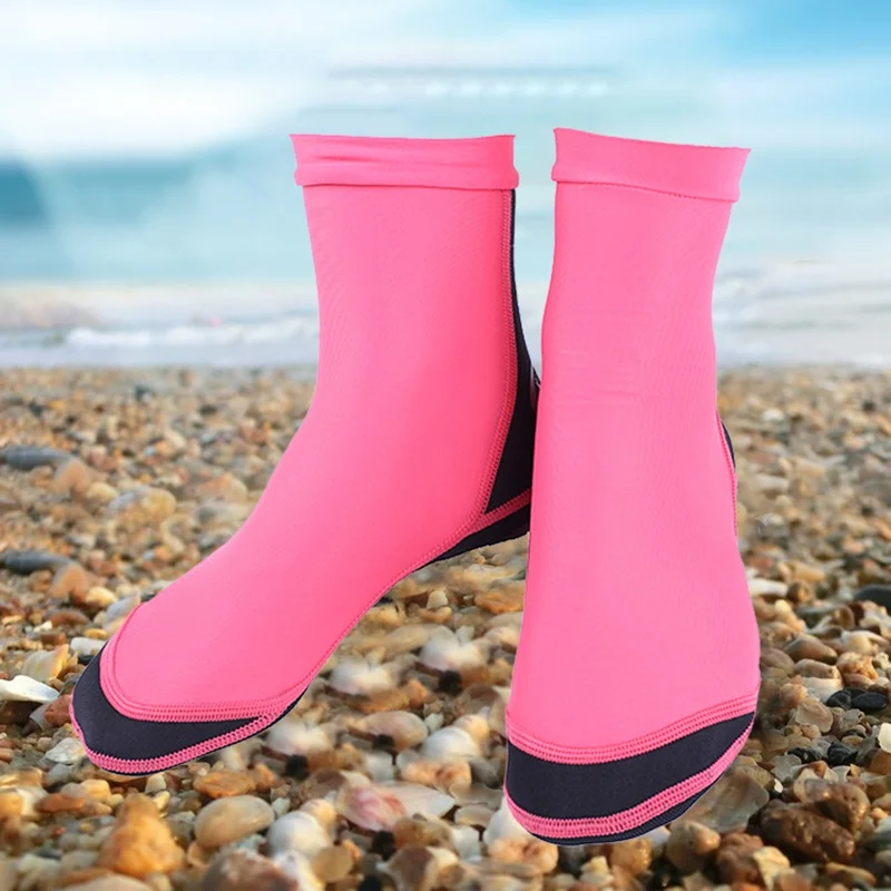 Diving Socks Water Beach Neoprene Nylon 1.5MM With Webbed Feet Snorkeling Shoes New |