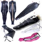 Боди женское кожаное в стиле русалки, с прямым пиджаком