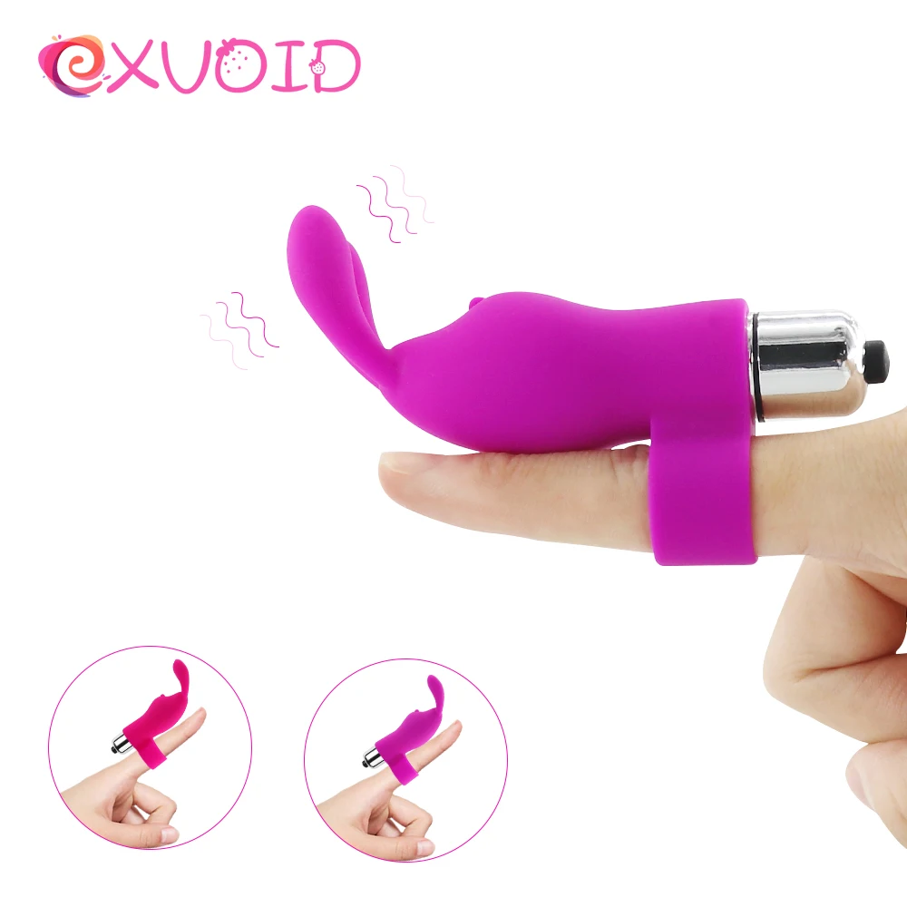 Секс шоп EXVOID вагинальный Массажер для клитора силиконовый вибратор пальцев