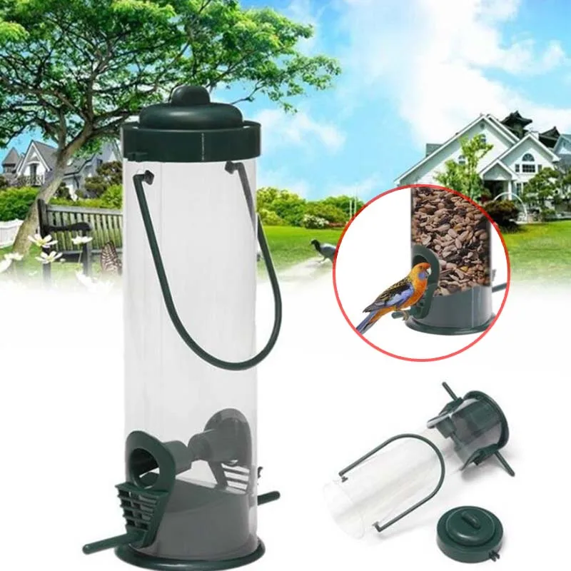 1 шт. подвесная кормушка для птиц садовый попугай Lovebird Macaws прозрачная уличная