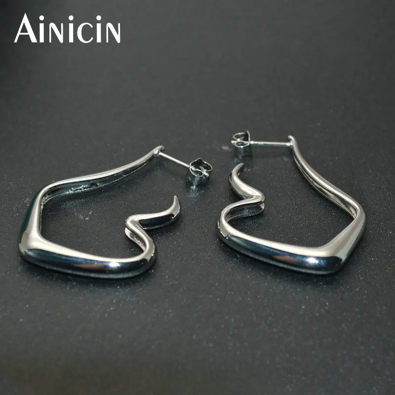 Ювелирные изделия из Южной Кореи витые геометрические Модные женские большие