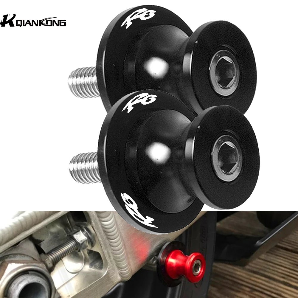 Винты R6 с логотипом мотоциклетной стойки 6 мм 8 10 для YAMAHA YZF 1999 2004 2003 2002 2001 катушки