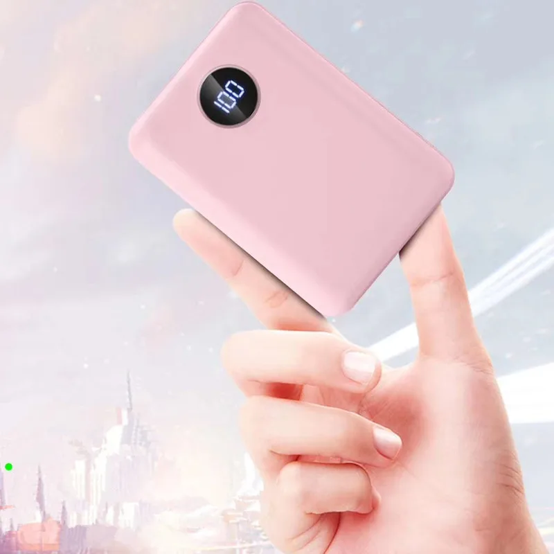 Мини внешний аккумулятор QC3.0 светодиодный дисплей быстрая зарядка PD для Type C