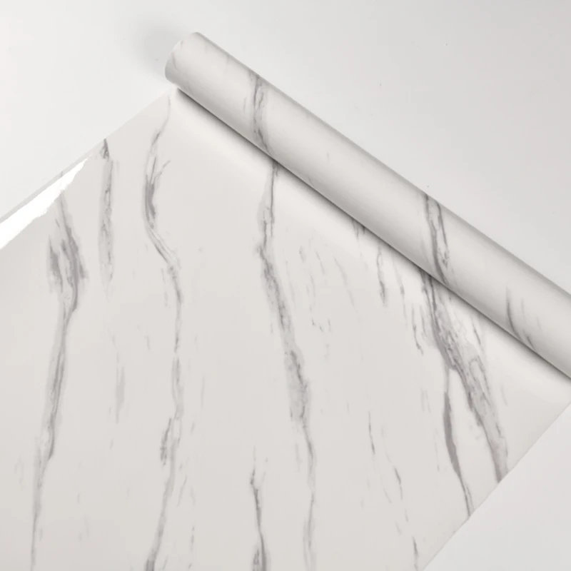 Мраморные водонепроницаемые клейкие стикеры для обновления кухни и ванной ПВХ