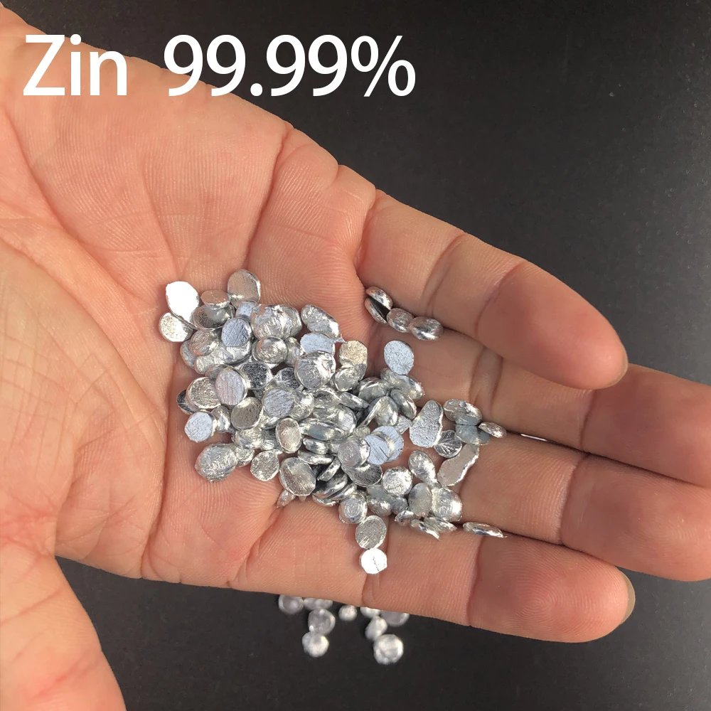 

100g 99.99% High-Purity Zinc Ingot Pure Metal Electroplating DIY