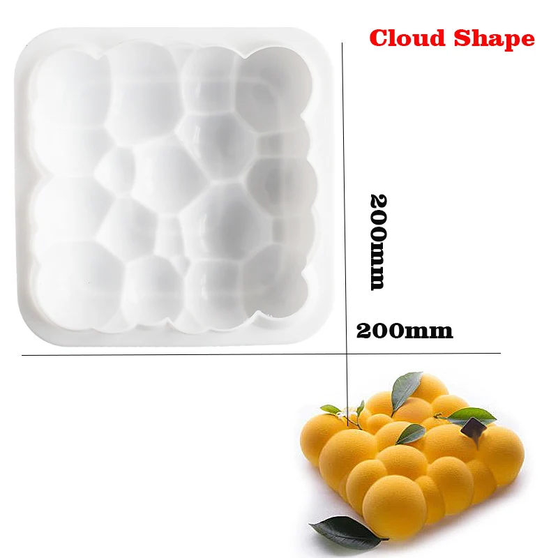 Cloud shape Больше форм силиконовая форма для торта круглая форма для пончиков мусс форма для десерта форма для выпечки формы для украшения торта инструменты BPA бесплатно - Цвет: Cloud shape