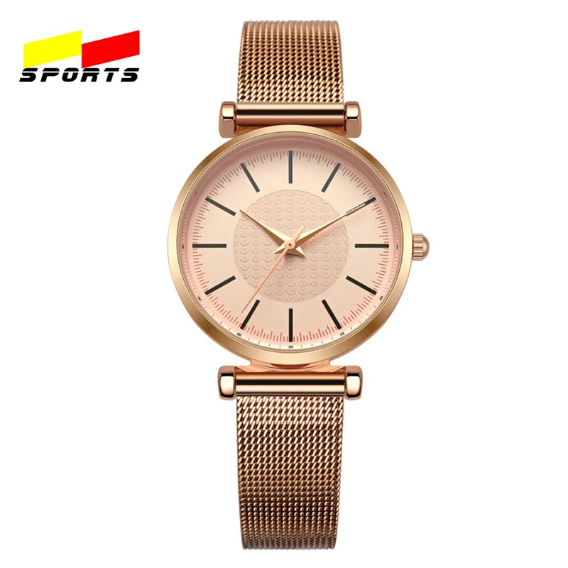 Спортивные женские часы QW Роскошные Кварцевые ручной работы из кожи недорогие