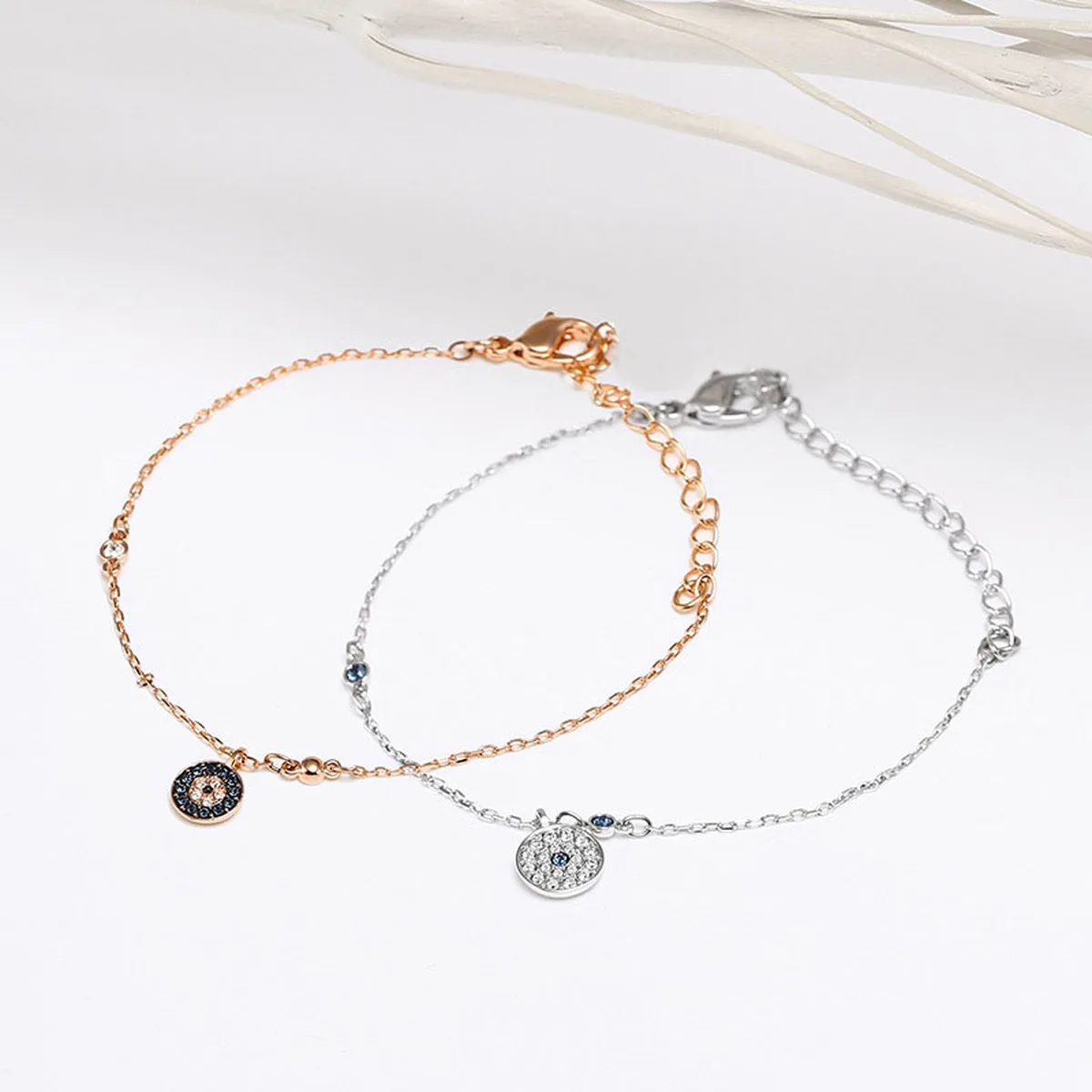 

High Quality SWA Exquisite Eyes Double Women's Bracelet Fashion Jewelry