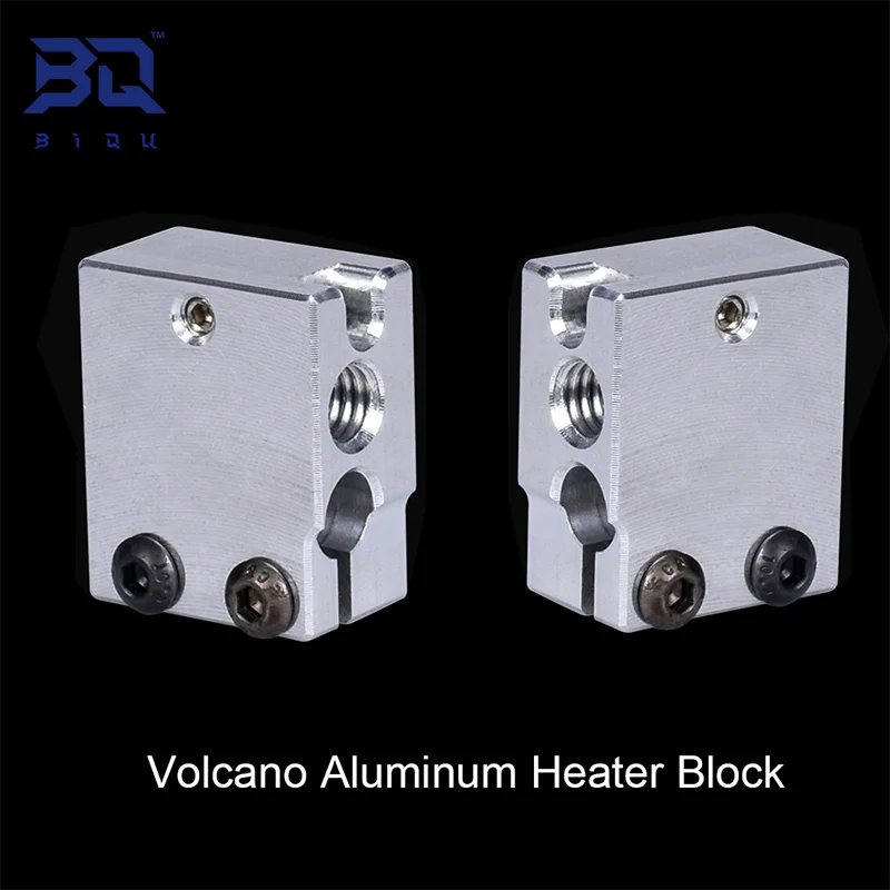 

Алюминиевый нагревательный блок для 3D-принтера E3D Volcano Hotend PT100, сенсорный Термистор, титановая J-головка, экструдер, запчасти для 3D-принтера