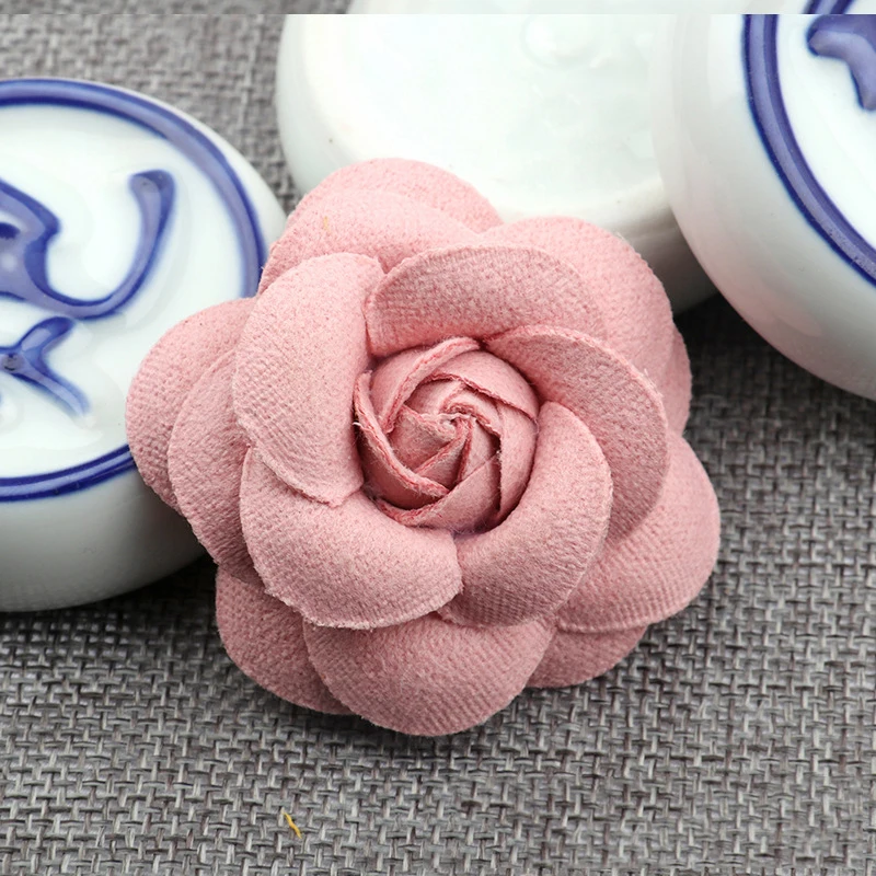 19 5PCS /33 Colors Mini Chiffon Fabric Flower For Wedding Invitation Artificial Flowers For Dress Decoration - Цвет: 19