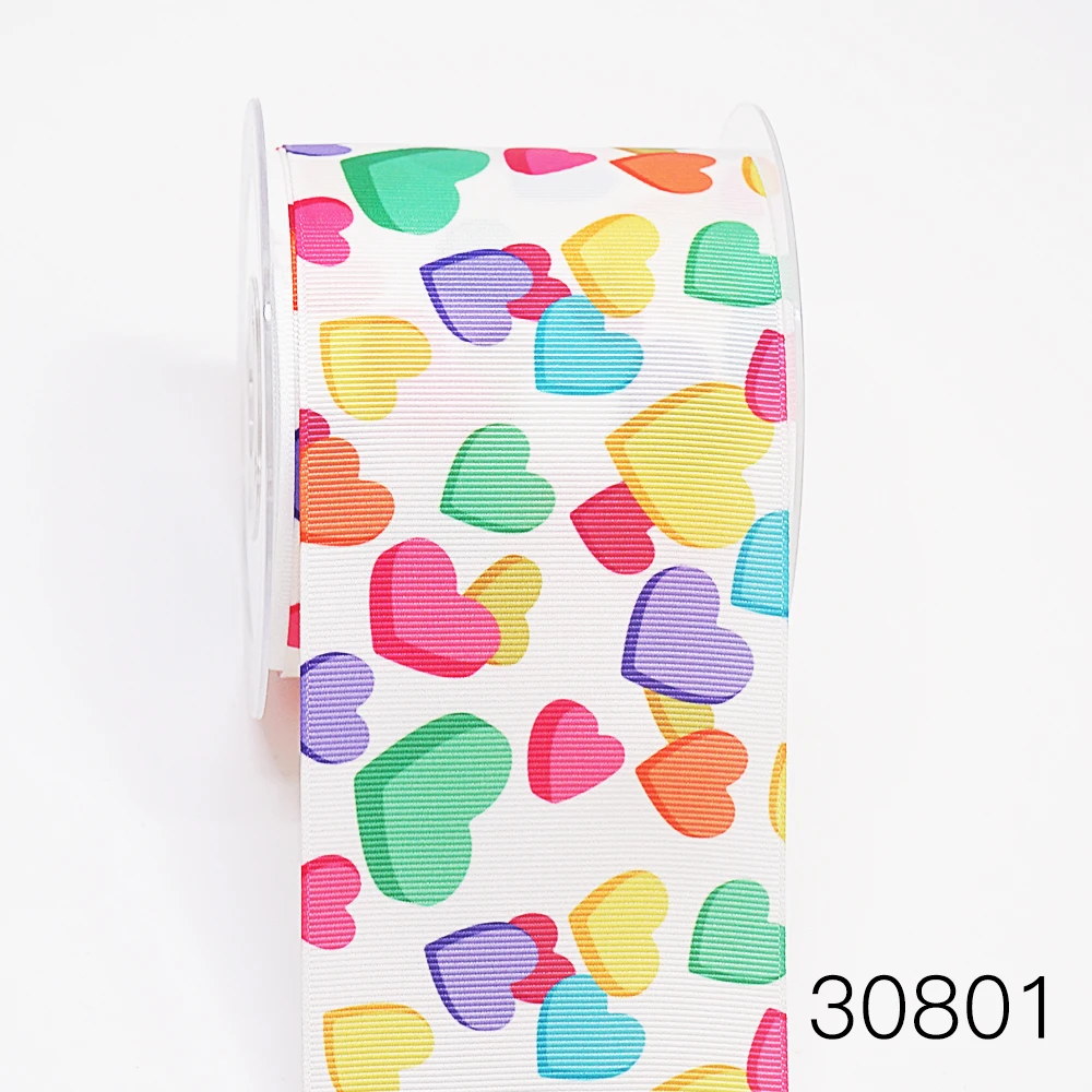 Free shipping 50 yard per size Valentine's day ribbon printed grosgrain 26194 | Дом и сад