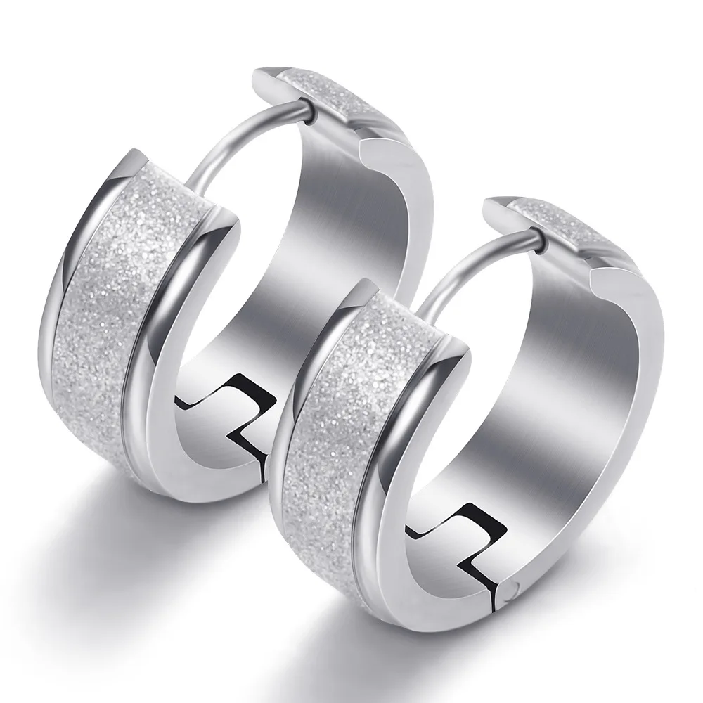 Женские круглые серьги из нержавеющей стали 808 ювелирные изделия 18 каратного