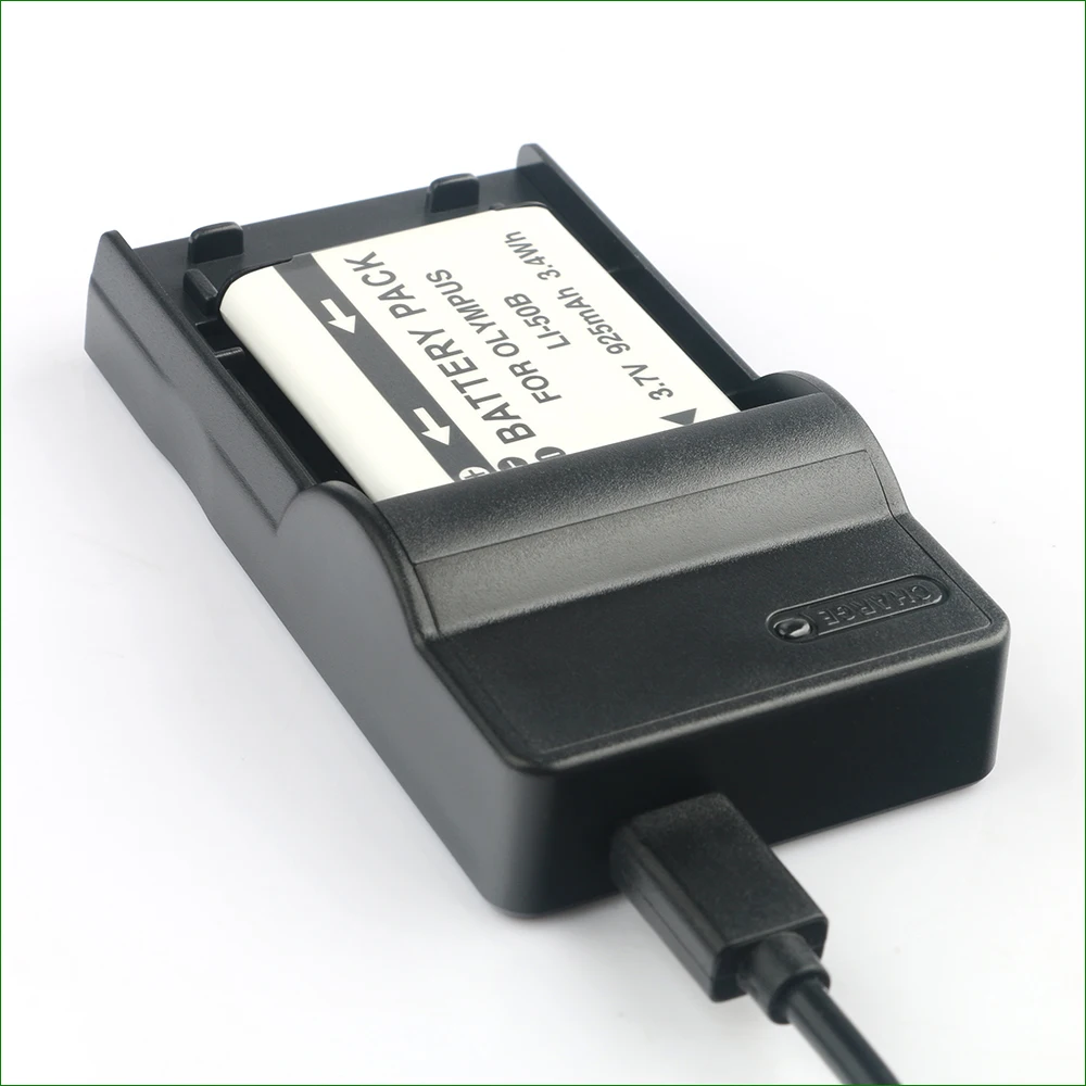 LI-50B Li-50C Micro USB Батарея Зарядное устройство для цифровой камеры Olympus XZ-1 XZ-10 D-780 SH-21