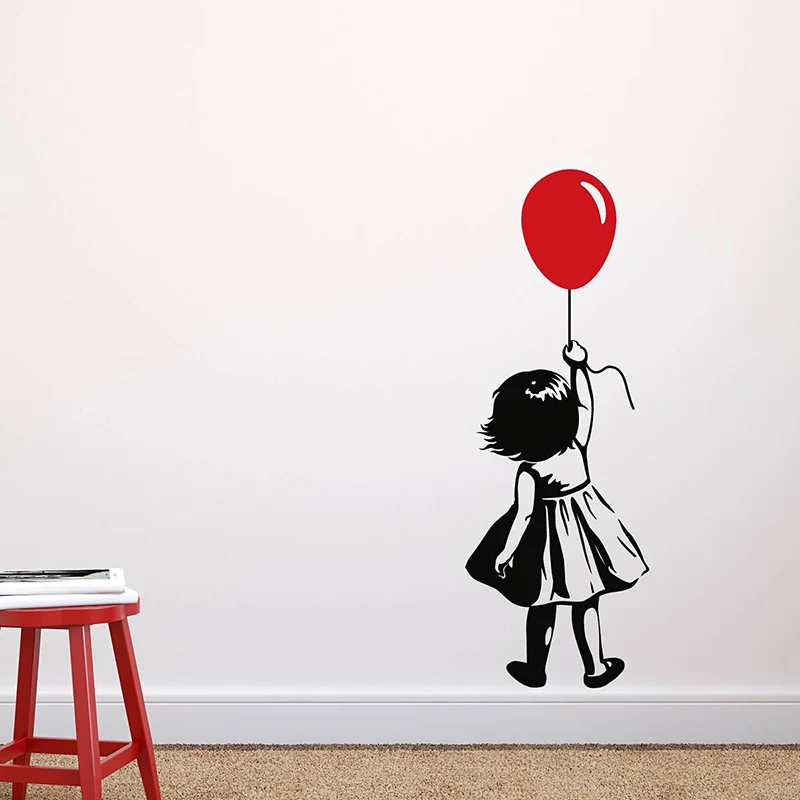 Наклейки на стену для девочек с воздушными шарами виниловые наклейки домашнего