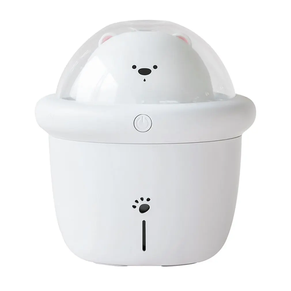 

Sturdy Space Bear Humidifier USB Air Diffuser 200ML Aroma Purifier Cool Mist Maker With Lamp Light For Car