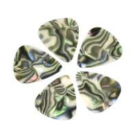 100pcslot abalone seashell 0 71mm medium celluloid guitar picks plectrums for acoustic electric guitar bass