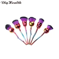 dighealth rose flower makeup brushes women powder foundation brushes blush concealer make up brush cosmetic tool christmas gifts
