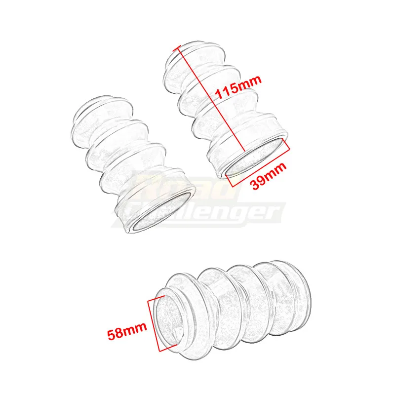 Мотоциклетная вилка гетры гаторы амортизирующие сапоги 39 мм резиновая