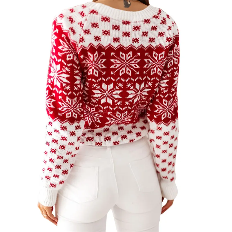 Повседневный Рождественский свитер для женщин 2020 осень зима теплый джемпер
