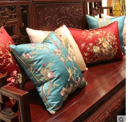 Новый китайский Диван из красного дерева с вышивкой большая наволочка для