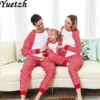2021 new family matching outfits clothes christmas home sleeping suits sleepwear for women girls kid parents child baby men