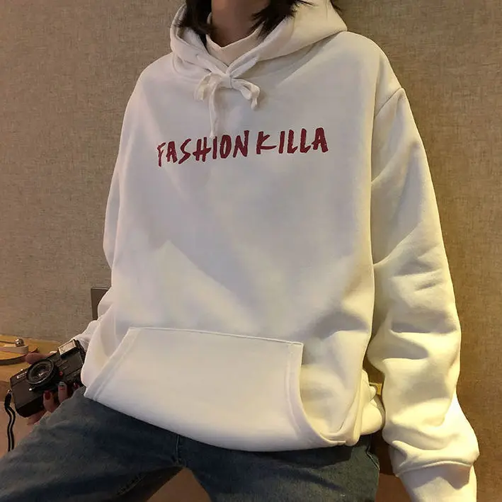 

Hooded Sweater Men's Winter Plush Thickened Hong Kong Style Youth Loose Coat Men's Autumn and Winter Coat