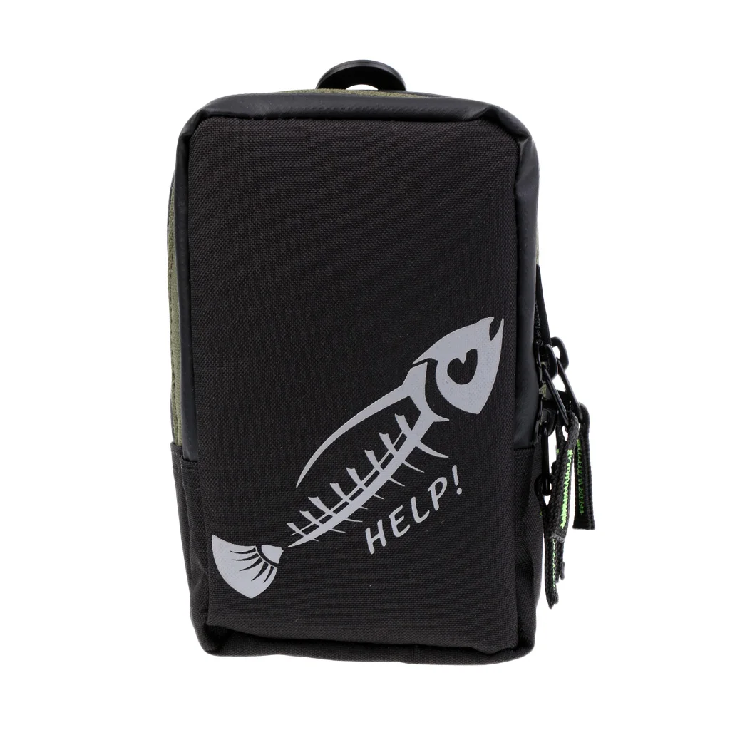 

Холщовая маленькая сумка на молнии для мужчин и женщин, водонепроницаемый поясной кошелек для рыбалки, для спорта на открытом воздухе