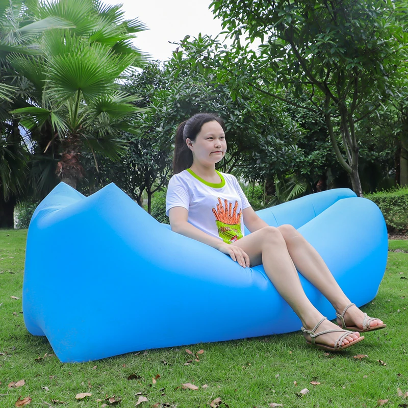 

Light Sleeping Bag Waterproof Inflatable Bag Lazy Sofa Camping Sleeping Bags Air Bed Adult Beach Lounge Chair Fast FoldingMJ1124