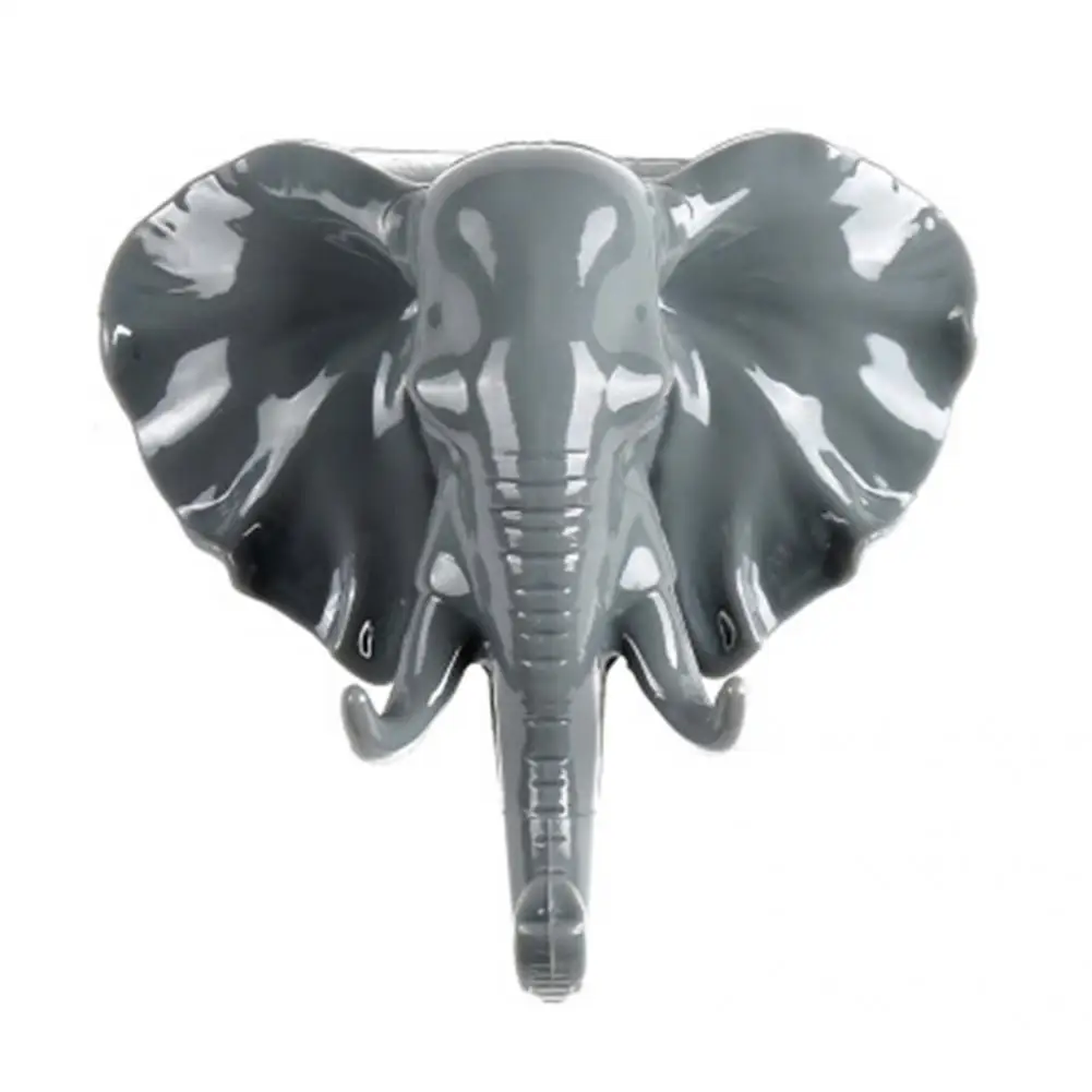 

Portable 1 Set Unique Adorable Elephant Shape Wall Hook Plastic Holder Hook Exquisite for Gifts