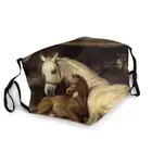 Арабская палатка с лошадями и другими маска животного пылезащитный чехол смываемая маска для лица для мужчин женщин мужчин Респиратор маска для рта