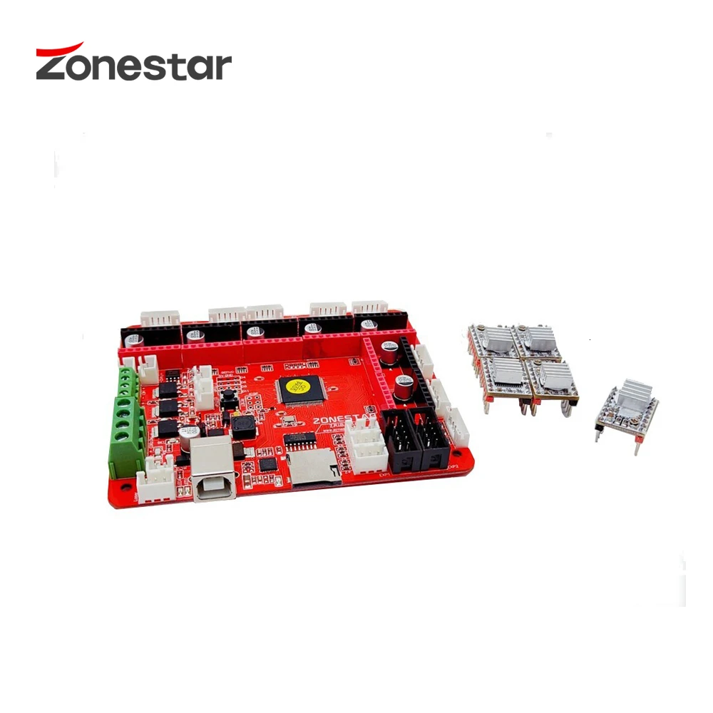 ZONESTAR ZRIBV6 новейший 3d принтер плата управления материнская плата контроллер совместим с Ramps V1.4 ATMEGA2560 четыре экструдера