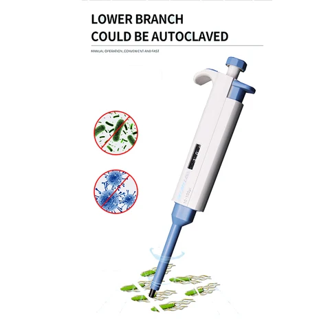 IKEME Цифровая лабораторная пипетка 0,5-10 мкл