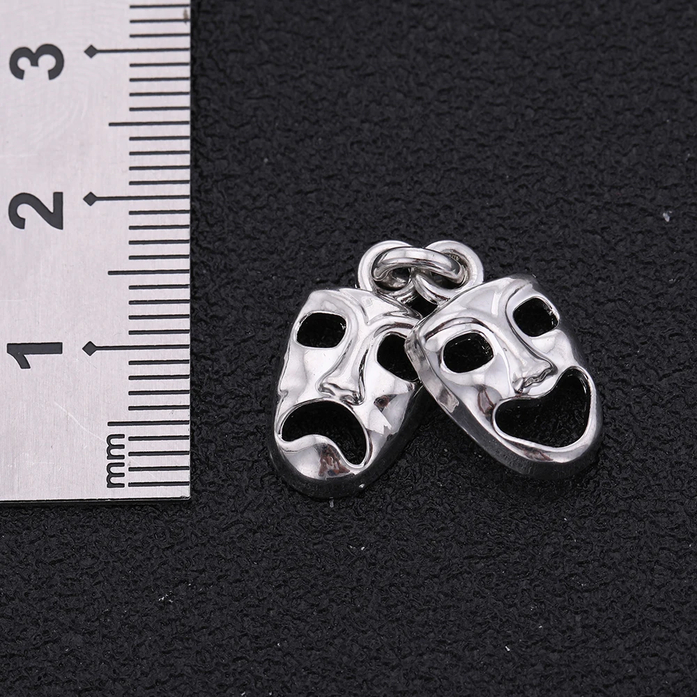 Skyrim 10Pcs Magic Two Man Clown Masks Charms Halloween Grimace Cry&ampSmiley Face Zinc Alloy Pendants Fashion DIY Jewelry Making |