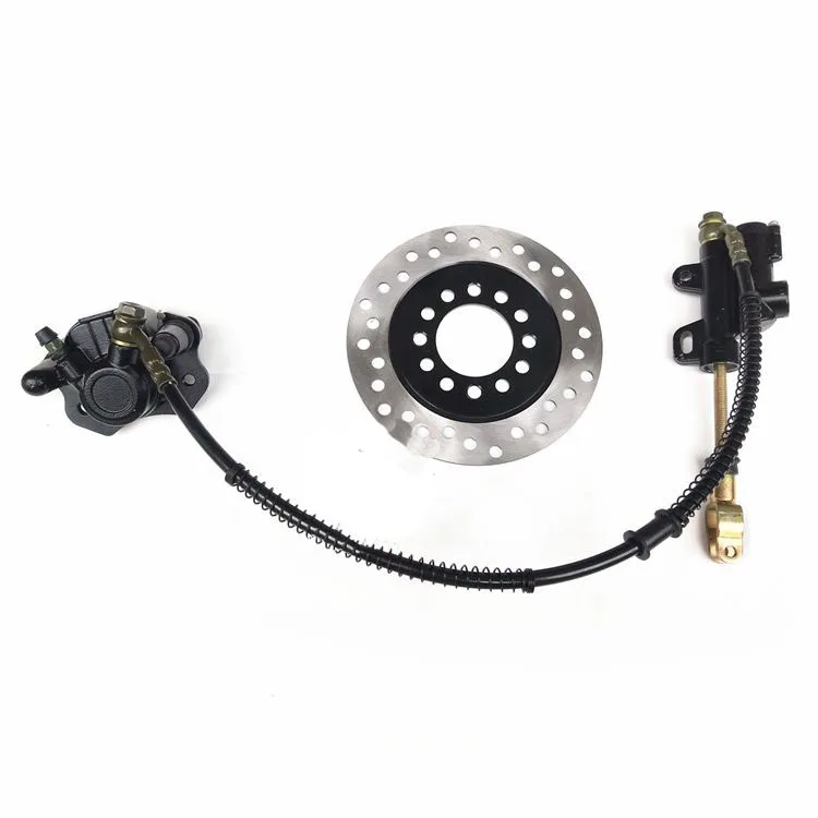 

Rear Hydraulic Brake Master Cylinder Pad Assembly + Disc Rotor Go Kart Trike Rear Brake Pads for ATV Go Kart