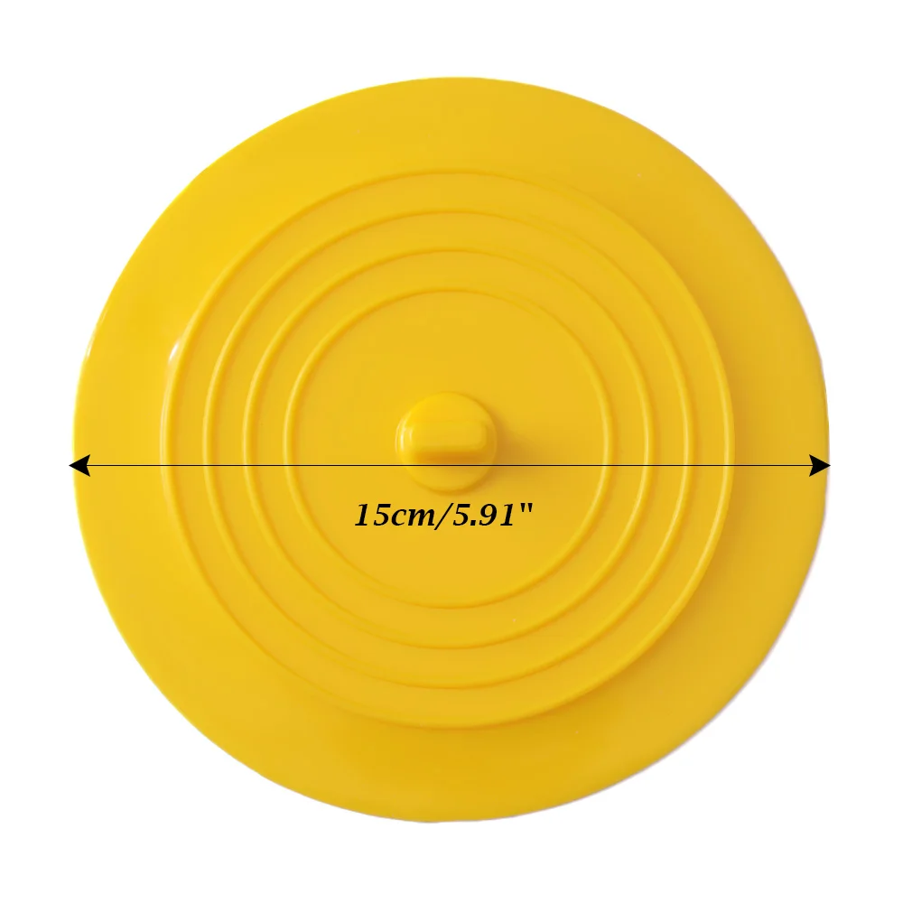 

15cm Large Silicone Sink Hair Stopper Tub Flat Plug Stopper Bathtub Stopper Leakage-proof Drain Cover Bathroom Accessories